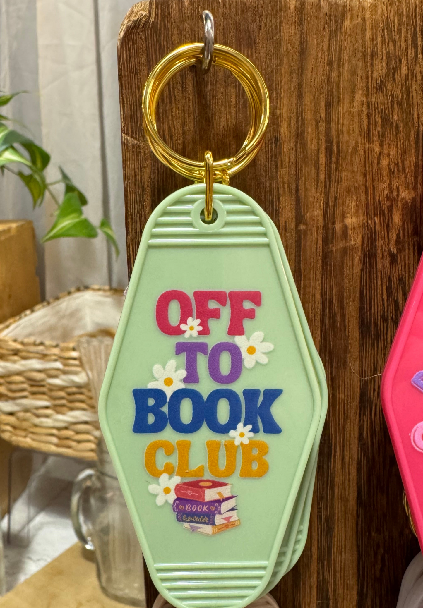 Off To Book Club - Motel Style Keychain