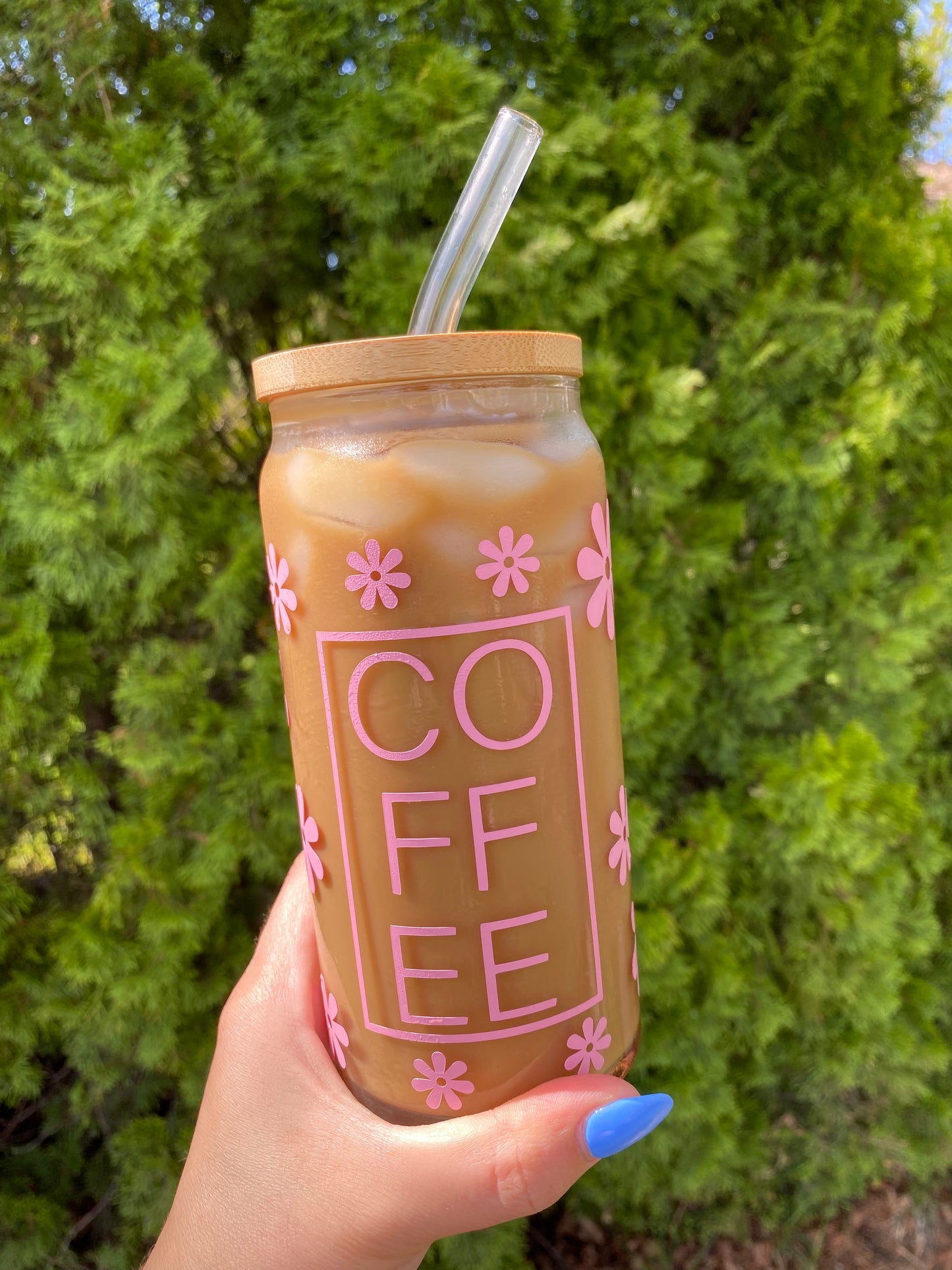 Daisy Coffee 20 oz. Can Glass