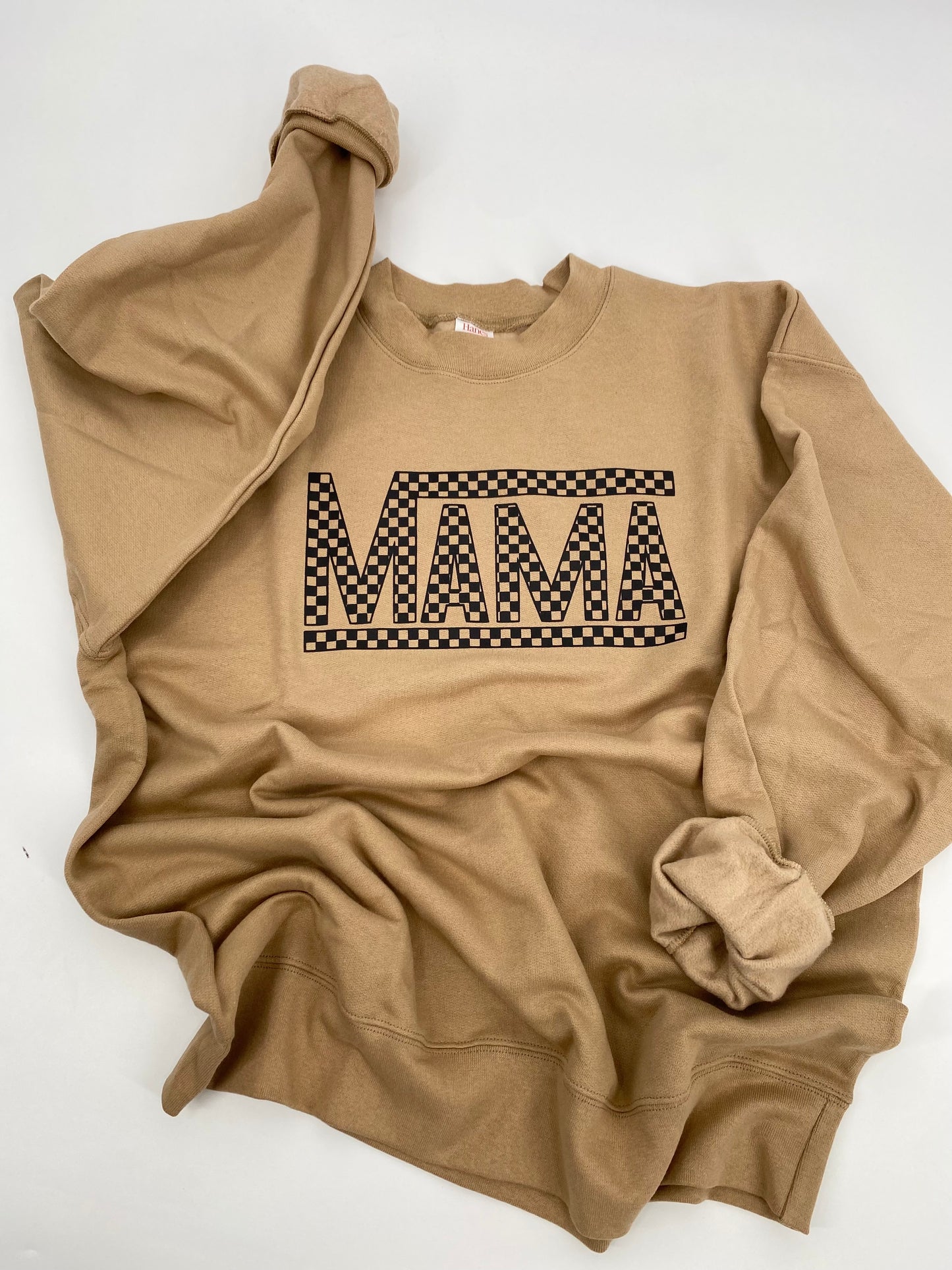 Checkered Mama Crewneck