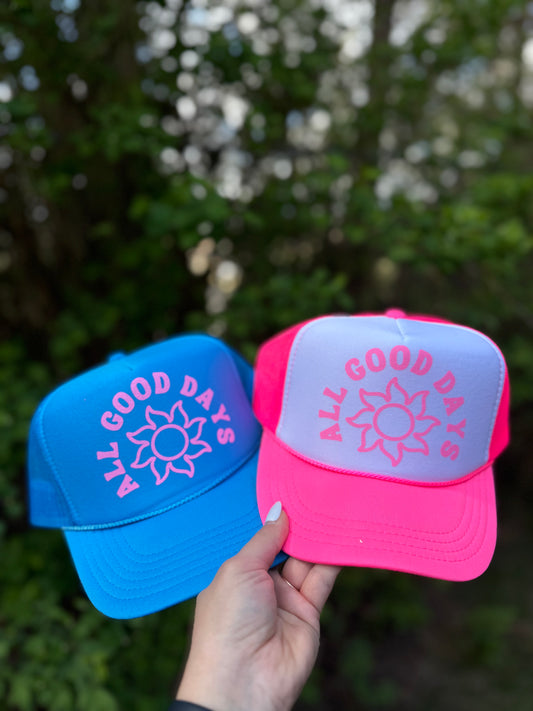 Kids All Good Days Trucker Hat - PRESALE
