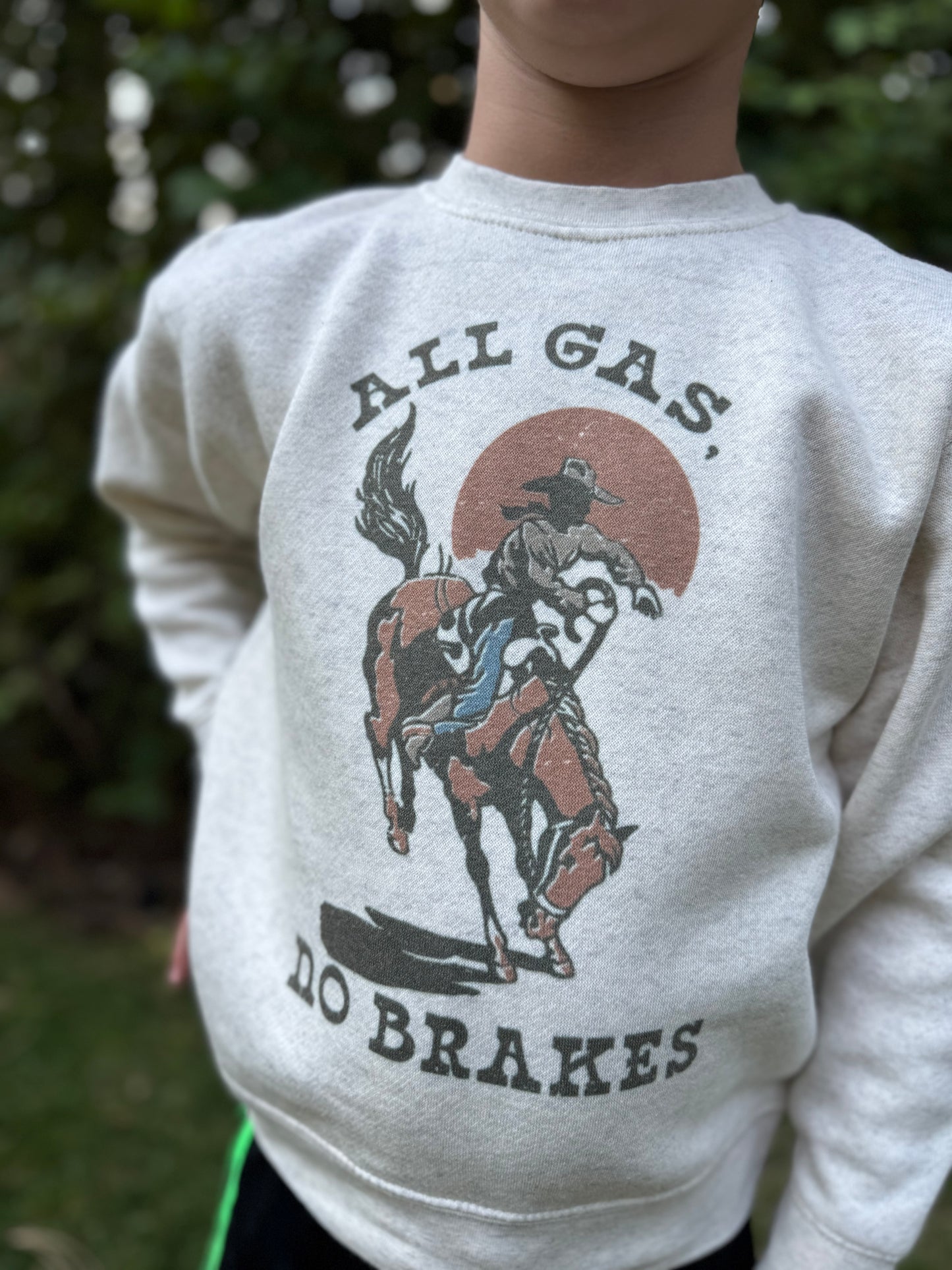 All Gas, No Brakes - Kids Crewneck