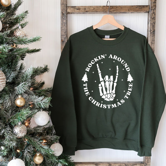 Rockin’ Around the Christmas Tree Crewneck - Christmas Sweatshirt