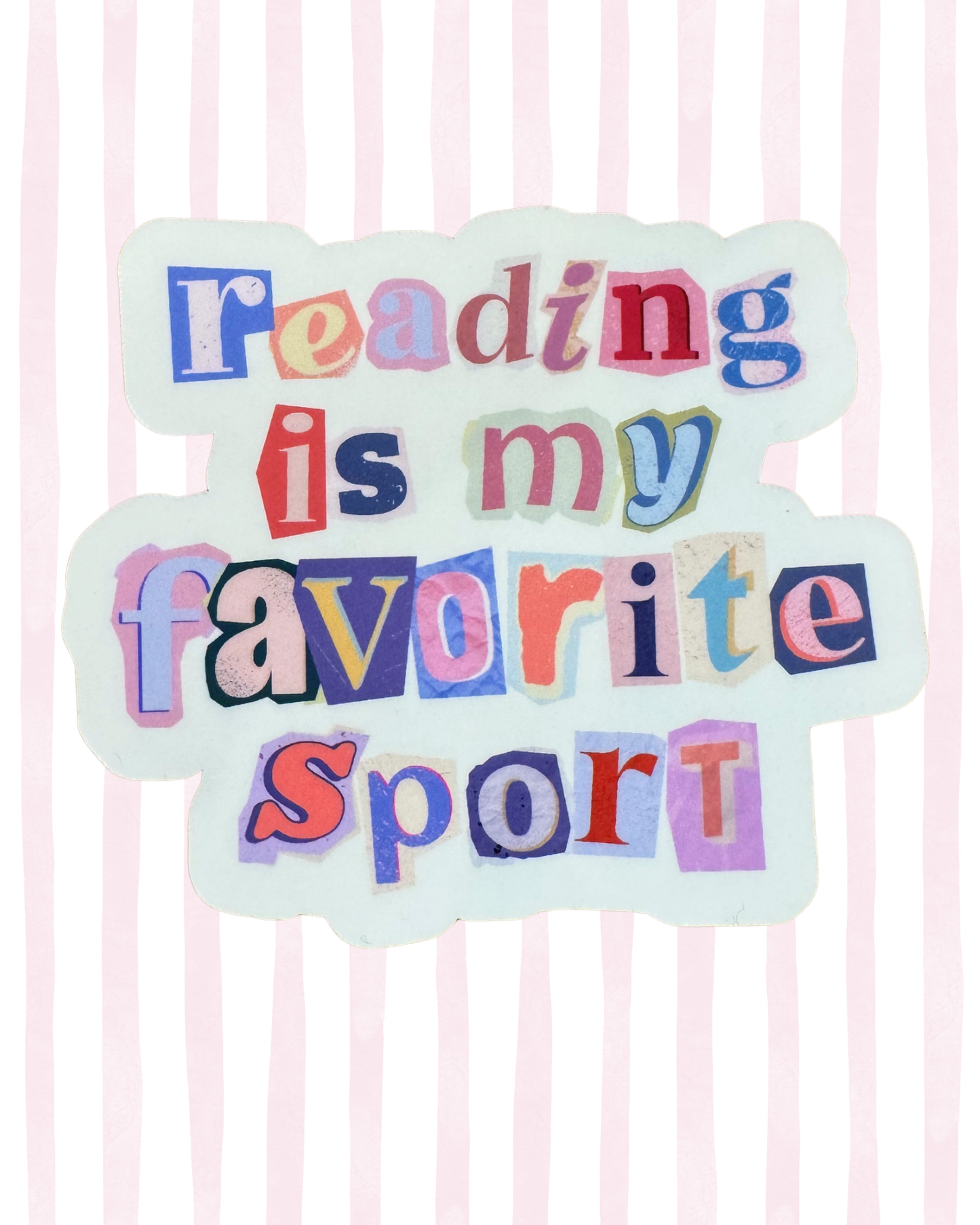 Reading Is My Favorite Sport Sticker
