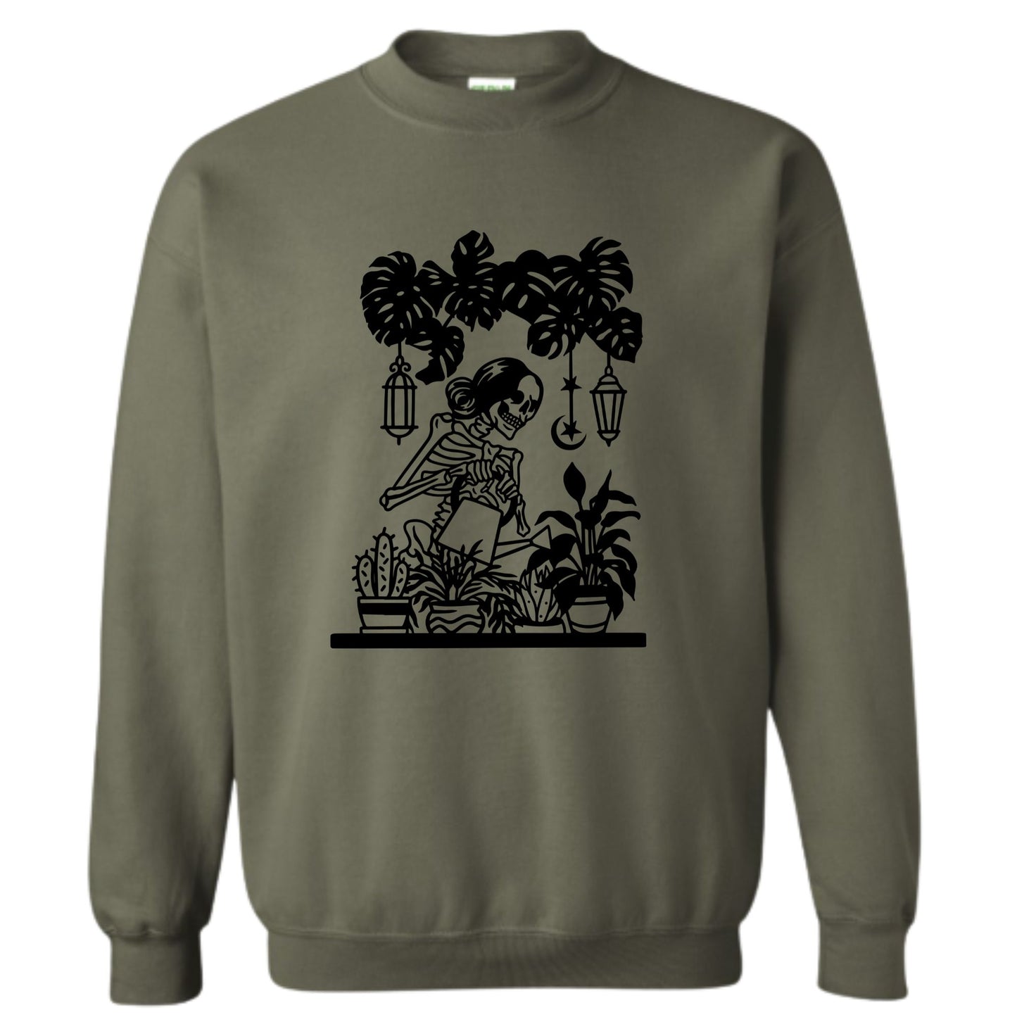Skeleton Plant Lady Crewneck